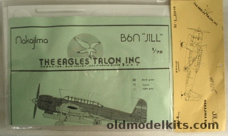 Eagles Talon 1/72 Nakajima B6N Jill, ET115-82B plastic model kit